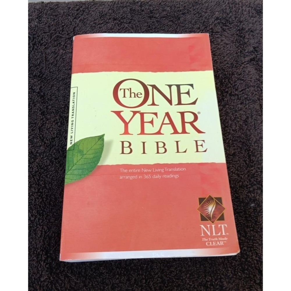 The One Year Study Bible NLT 2004 Paperback – Tyndale House – Daily Reading Plan - Picture 12 of 12